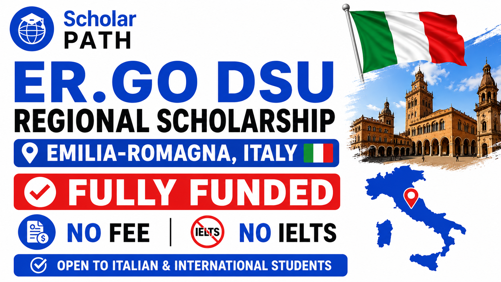 ER.GO Scholarship Italy 2026–2027|For International Students