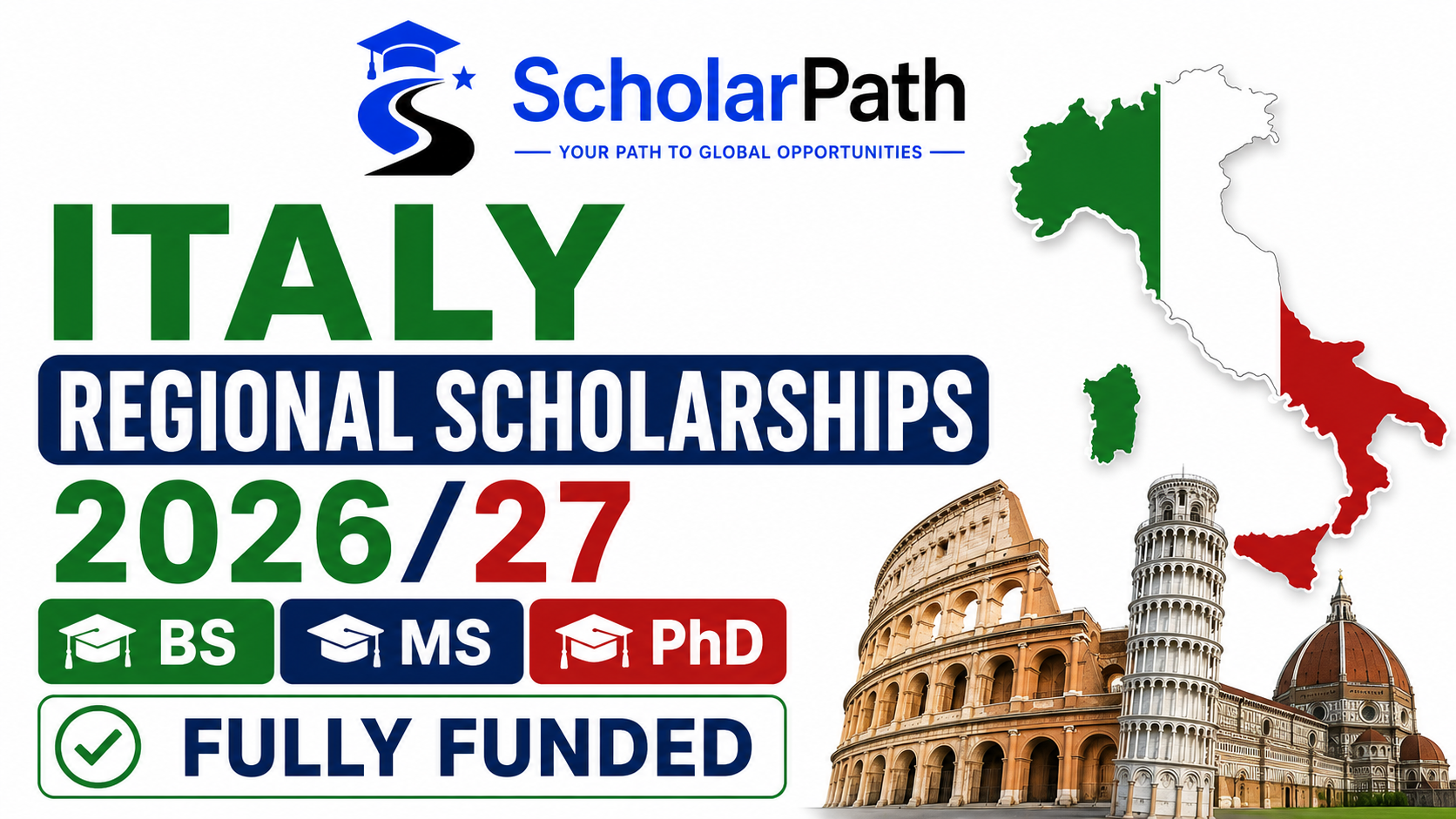 Italy Regional Scholarships 2026/2027