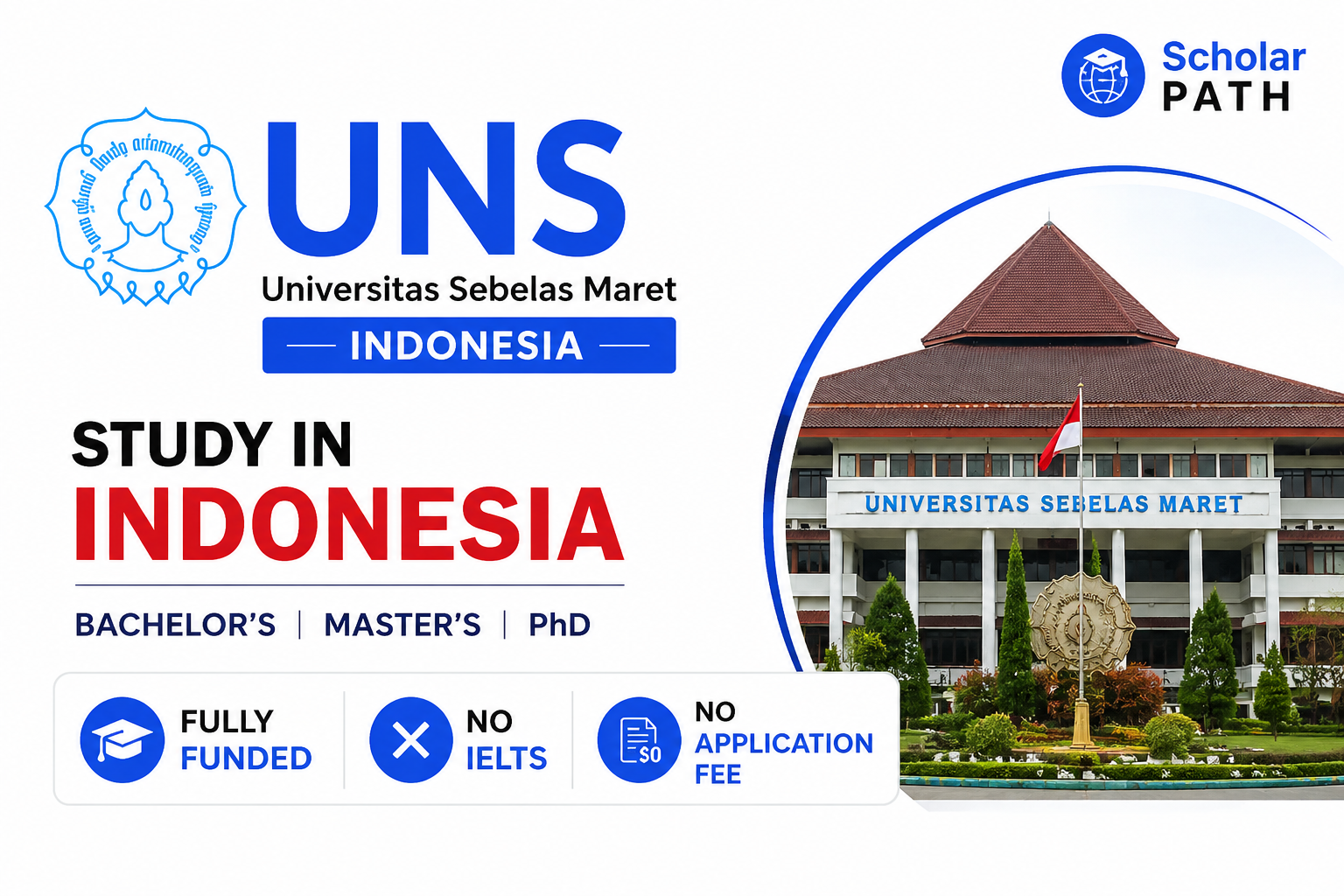 UNS Scholarship 2027 in Indonesia — Fully Funded for International Students