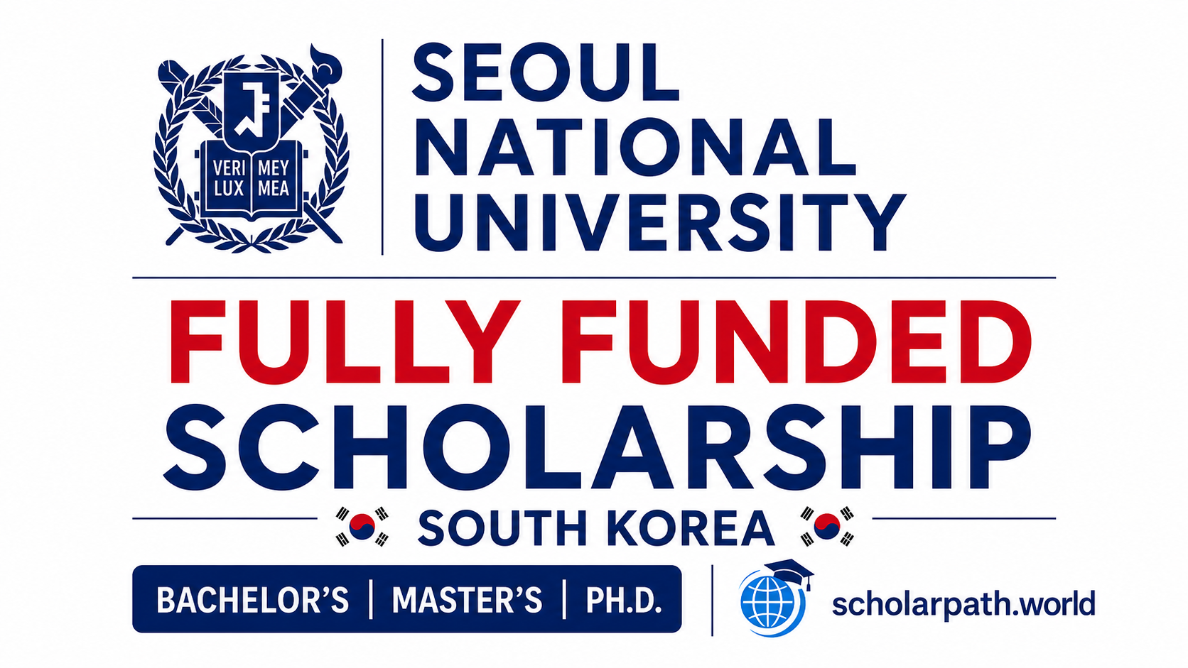 Seoul National University South Korea 2027 | Fully Funded Scholarships